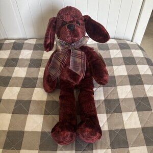 1999 NWT Vintage Commonwealth Plush Stuffed Dog Brown With Cuddle Zone Tag